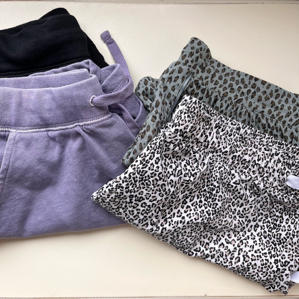 Set of four sleep shorts-Gap, Old Navy, Calvin Klein